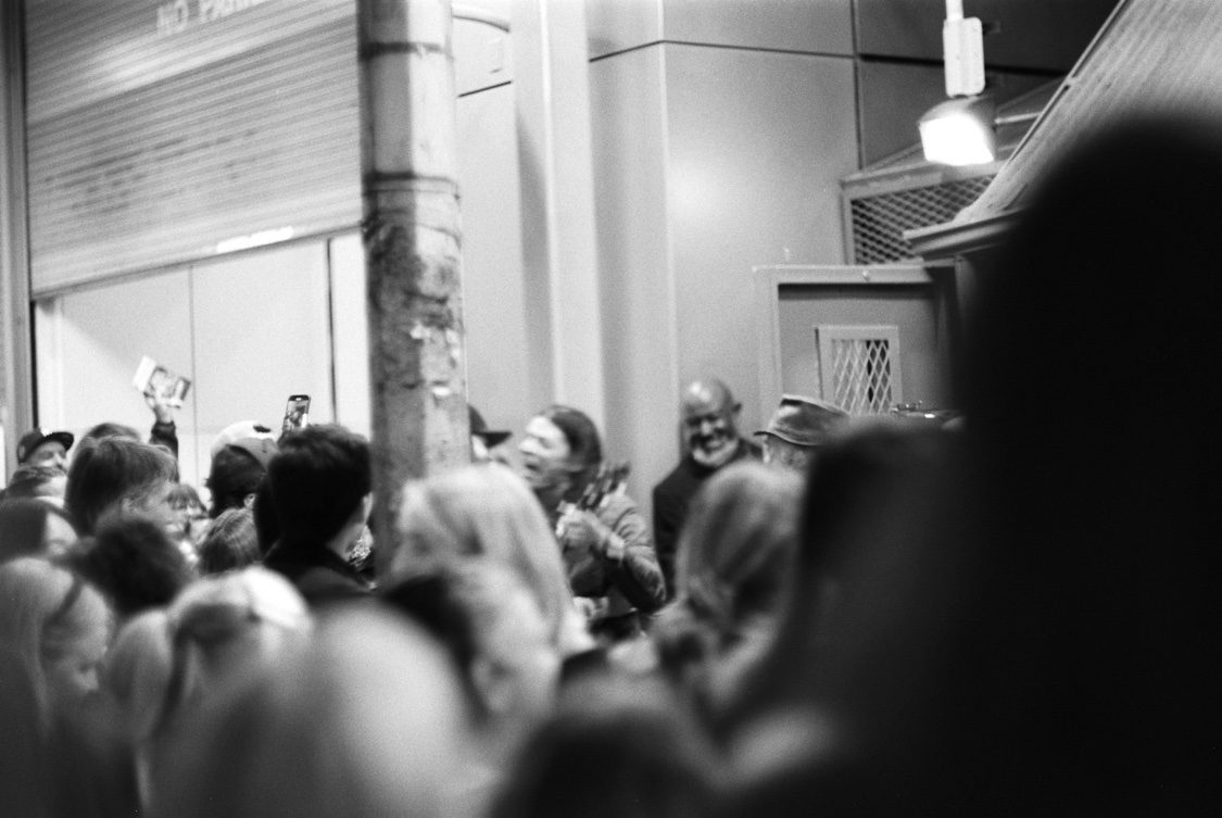 Stage door crowd