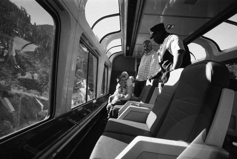 The conductor, dome car